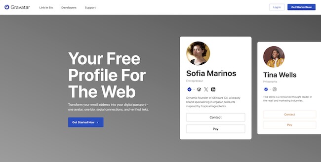 Find Social Profiles via Gravatar